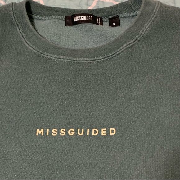 Missguided Slogan Washed Sweatshirt 